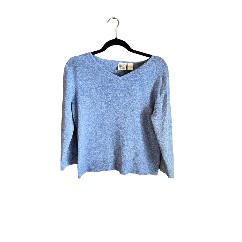 VTG Field Gear Sweater L 100% Cotton Made in Australia NWT Deadstock Blue V-Neck - Picture 2 of 10